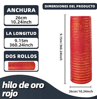 Foto 4 | Foto 4 | Rollos Malla Decorativa Navideña Xtellar 2 Piezas
