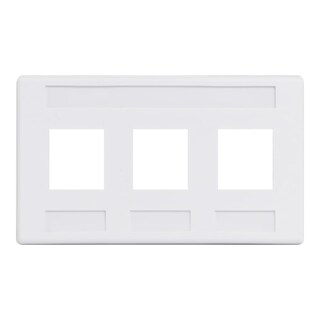 Foto 1 | Foto 1 | Placa De Pared Icc Modular De 3 Puertos Diseño Fijo Blanca - Venta Internacional.