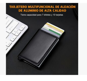 Foto 2 | Foto 2 | Cartera Con Protección Rfid De Aluminio Para Hombre