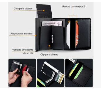 Foto 4 | Foto 4 | Cartera Con Protección Rfid De Aluminio Para Hombre