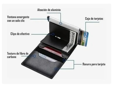 Foto 4 | Foto 4 | Cartera Con Protección Rfid De Aluminio Para Hombre