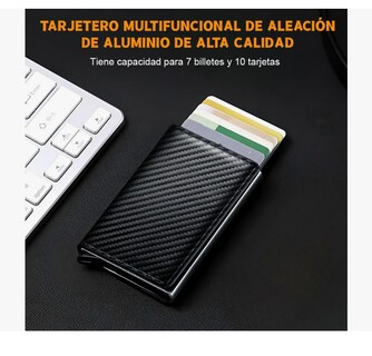 Foto 2 | Foto 2 | Cartera Con Protección Rfid De Aluminio Para Hombre
