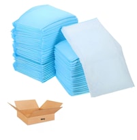 ''100 Pañales Tapete Entrenador Para Perro Almohadillas 33x45cm Azul ''