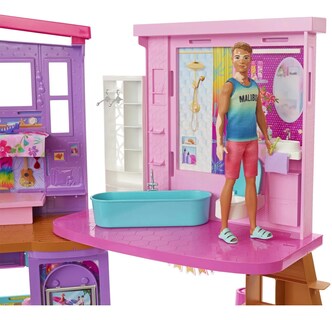 Foto 4 | Foto 4 | Casa De Muñecas Malibú Con Accesorios 2 Pisos Rosa