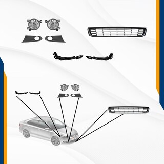 Foto 3 | Foto 3 | Fascia Delantera Vento 14 15 Con Neblieneros Rejillas Spoyler Y Guias