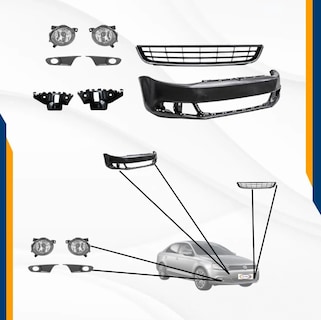 Foto 2 | Foto 2 | Fascia Jetta Mk6 11 12 13 14 Con Neblineros Y Guias