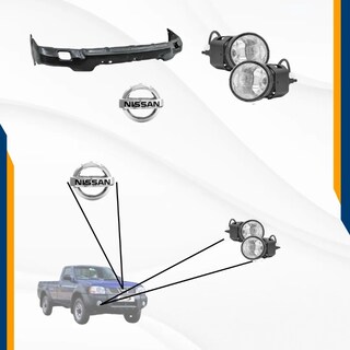 Foto 3 | Foto 3 | Fascia Nissan D22 Con Faros Parrilla Neblineros Y Alma