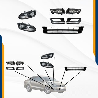 Foto 2 | Foto 2 | Fascia Delantera Vento 16 17 18 19 20 Completa Con Faros Y Neblineros