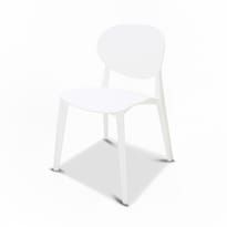 Set De 4 Sillas De Exterior Massa Color Blanco