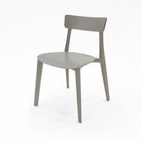 Set De 4 Sillas De Exterior Brianza Color Capuccino