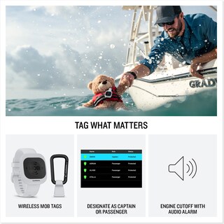 Foto 2 | Foto 2 | Localizador De Ubicación Garmin Onboard Mob Tag Inalámbrico Blanco - Venta Internacional.
