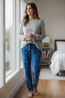Foto 5 | Foto 5 | Pijama Dama Mujer Suave Invierno Calientita Cómoda Luna