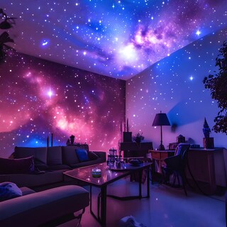 Foto 2 | Foto 2 | Proyector Led Yethke Aurora De 7 Colores Con Mando A Distancia Usb - Venta Internacional.