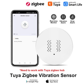 Foto 2 | Foto 2 | Sensor De Movimiento Por Vibración Tuya Zigbee Para Automatización Del Hogar - Venta Internacional.