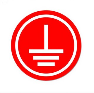 Foto 1 | Foto 1 | Adhesivo Con Señal De Advertencia Eléctrica Con Conexión A Tierra Círculo Rojo - Venta Internacional.