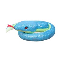 Peluche De Peluche Realista Con Forma De Serpiente Azul 170 Cm Dibujos Animados - Venta Internacional.