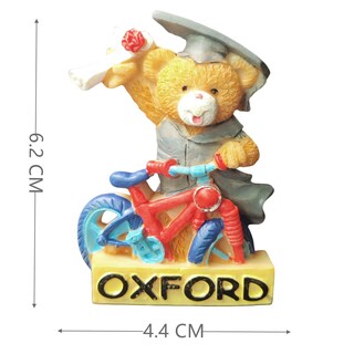 Foto 2 | Foto 2 | Imán Para Nevera Con Diseño De Oso De La Universidad De Oxford Graduación 3d - Venta Internacional.
