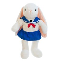 Muñeca De Peluche Con Forma De Conejo De Peluche Con Dibujos Animados Azul Marino 35 Cm - Venta Internacional.