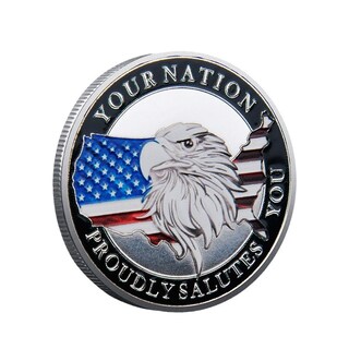 Foto 1 | Foto 1 | Moneda Conmemorativa American Veterans Iron 35g 4cm - Venta Internacional.