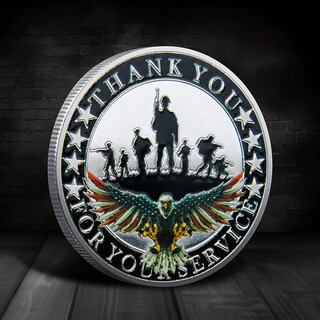Foto 2 | Foto 2 | Moneda Conmemorativa American Veterans Iron 35g 4cm - Venta Internacional.