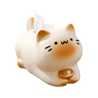 Foto 1 | Foto 1 | Funda De Caja De Pañuelos De Cerámica Con Diseño De Gato Siamés Con Diseño De Lingotes De 22 5 Cm - Venta Internacional.