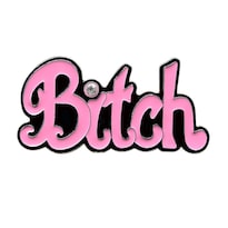 Hebilla De Cinturón Divertida Palabra Rosa Con Forma De Perra Para Mujer Aleación - Venta Internacional.