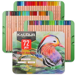 Foto 1 | Foto 1 | Juego De Lápices De 72 Colores Pastel Suave 86 Piezas Con Estuche - Venta Internacional.