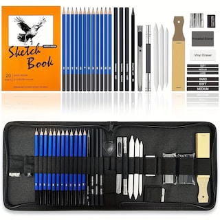 Foto 1 | Foto 1 | Juego De Lápices De Dibujo De 33 Piezas Incluye Lápices De Grafito Y Más - Venta Internacional.