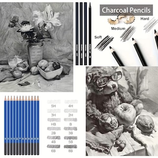 Foto 3 | Foto 3 | Juego De Lápices De Dibujo De 33 Piezas Incluye Lápices De Grafito Y Más - Venta Internacional.