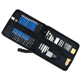 Foto 1 | Foto 1 | Juego De 29 Lápices Para Bocetos Con Lápices De Grafito Y Carboncillo Más - Venta Internacional.