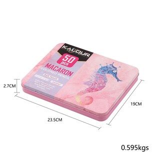 Foto 3 | Foto 3 | Juego De Lápices De Colores Macaron 41 Piezas 23 5 Cm × 19 Cm × 2 7 Cm - Venta Internacional.