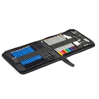 Juego De Lápices De Dibujo Profesional De 35 Piezas Con Estuche Y Accesorios - Venta Internacional.
