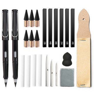 Foto 1 | Foto 1 | Juego De Herramientas De Dibujo 22 Piezas: Lápices De Grafito Tocones Para Mezclar - Venta Internacional.