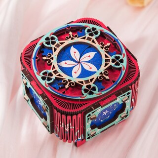 Foto 2 | Foto 2 | Caja De Música Canon Kit De Bricolaje De Madera Rompecabezas Mecánico 3d - Venta Internacional.