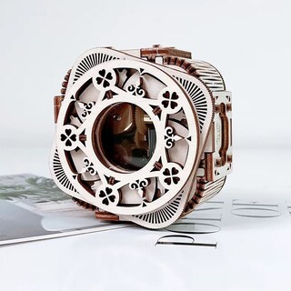 Foto 3 | Foto 3 | Caja De Música Rompecabezas Mecánicos De Madera Con Melodía Azul Del Danubio - Venta Internacional.