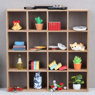 Foto 3 | Foto 3 | Estante De Almacenamiento En Miniatura Casa De Muñecas De Madera Mdf A Escala 1:12 - Venta Internacional.