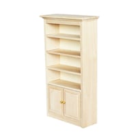 Armario De Madera Dollhouse En Miniatura 1:12 Con 5 Estantes - Venta Internacional.