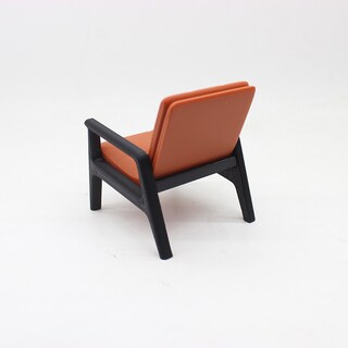 Foto 3 | Foto 3 | Silla De Salón Dollhouse En Miniatura A Escala 1:12 Con Cojín Naranja - Venta Internacional.