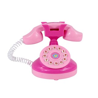 Foto 1 | Foto 1 | Mueble De Casa De Muñecas En Miniatura Teléfono Retro Rosa 10 5 Cm - Venta Internacional.