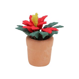 Foto 1 | Foto 1 | Maceta De Flor De Pascua En Miniatura Para Casa De Muñecas A Escala 1:12 - Venta Internacional.