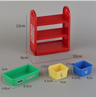 Foto 3 | Foto 3 | Estante De Almacenamiento Para Muebles Tipo Casa De Muñecas En Miniatura Con 3 Cestas - Venta Internacional.