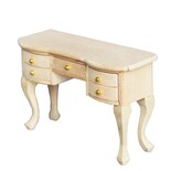 Escritorio De Madera En Miniatura Con Forma De Casa De Muñecas Escala 1:12 Madera Inacabada - Venta Internacional.