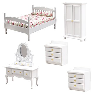 Foto 1 | Foto 1 | Set De Muebles En Miniatura Para Casa De Muñecas Dormitorio Escala 1:12 - Venta Internacional.