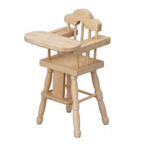 Trona En Miniatura De Madera Para Bebés Con Forma De Casa De Muñecas A Escala 1:12 - Venta Internacional.