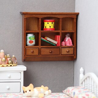 Foto 2 | Foto 2 | Armario De Almacenamiento Con 3 Estantes Para Muebles De Casa De Muñecas En Miniatura - Venta Internacional.