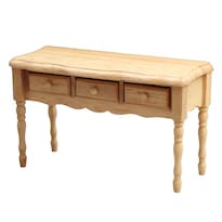 Escritorio De Madera En Miniatura Con Forma De Casa De Muñecas Escala 1:12 Con Cajones - Venta Internacional.