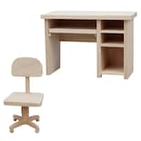 Set De Escritorio Y Silla De Madera En Miniatura A Escala 1:12 Para Casa De Muñecas - Venta Internacional.