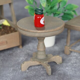 Foto 2 | Foto 2 | Mesa Redonda Para Muebles De Casa De Muñecas En Miniatura Escala 1:12 De Madera - Venta Internacional.