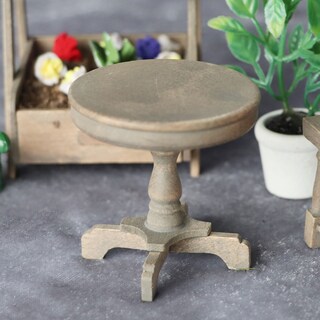 Foto 3 | Foto 3 | Mesa Redonda Para Muebles De Casa De Muñecas En Miniatura Escala 1:12 De Madera - Venta Internacional.