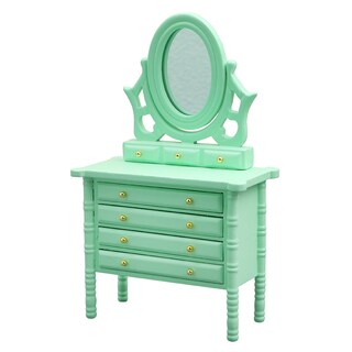 Foto 1 | Foto 1 | Miniatura De Tocador Dollhouse A Escala 1:12 Verde Con Espejo De 10 4 Cm - Venta Internacional.